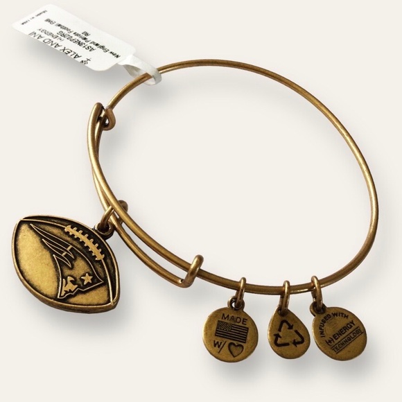 Alex and Ani NFL New England Patriots Charm Bracelet, Gold – NWT - Picture 6 of 13